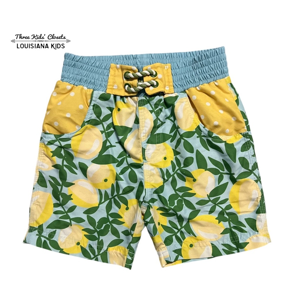 Matilda Jane 2Y Brilliant Daydream Diving In Lemon Polkadot Swim Shorts